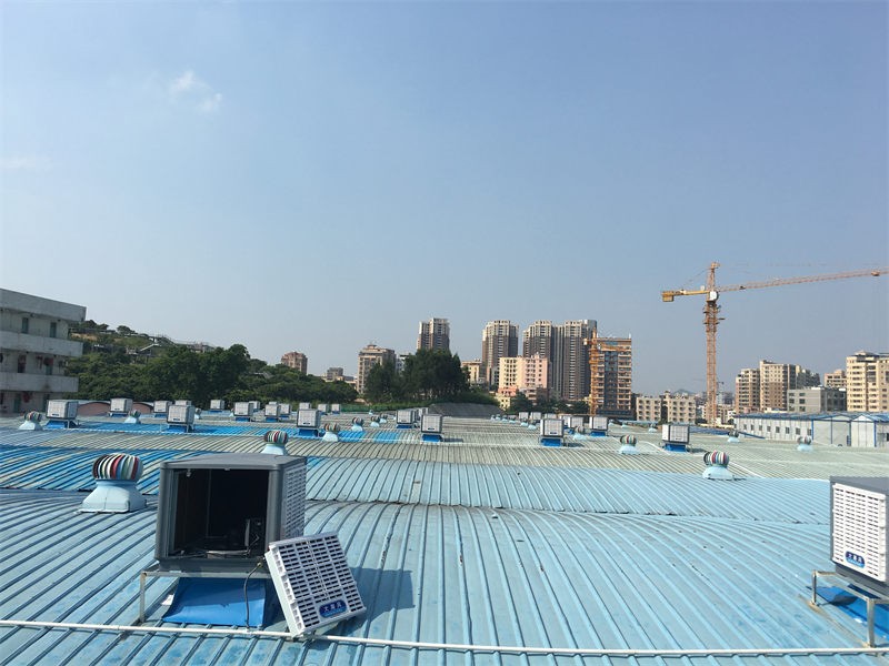 深圳航天器材数控�加工车间环境空间通风降温案例